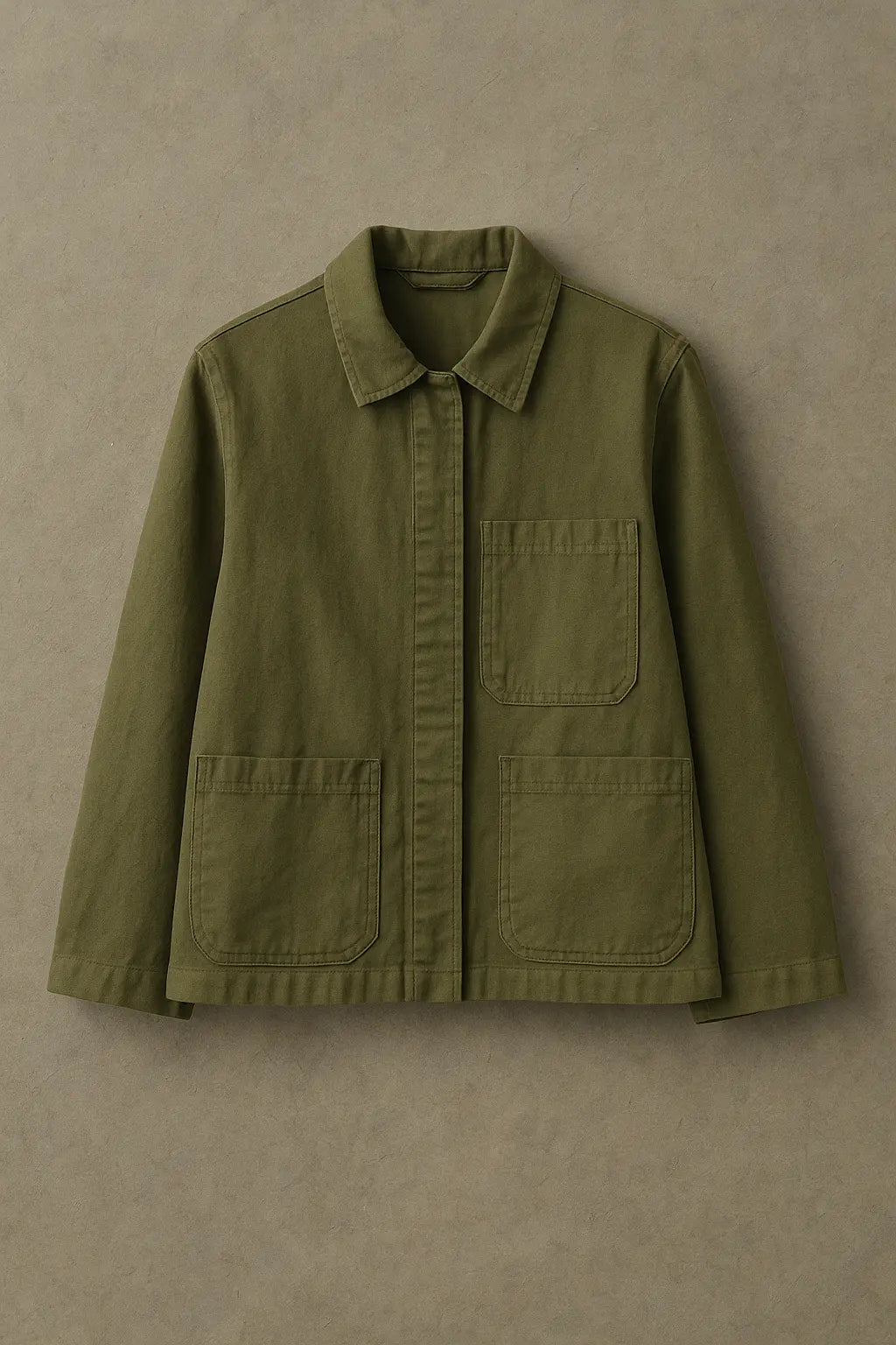 Lightweight Herringbone Jacket – Cotton Linen Mix